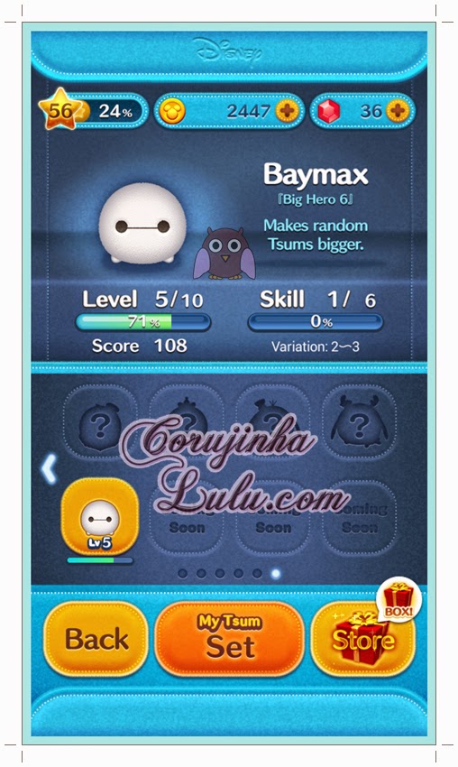 baymax big hero 6 disney tsum tsum game app line