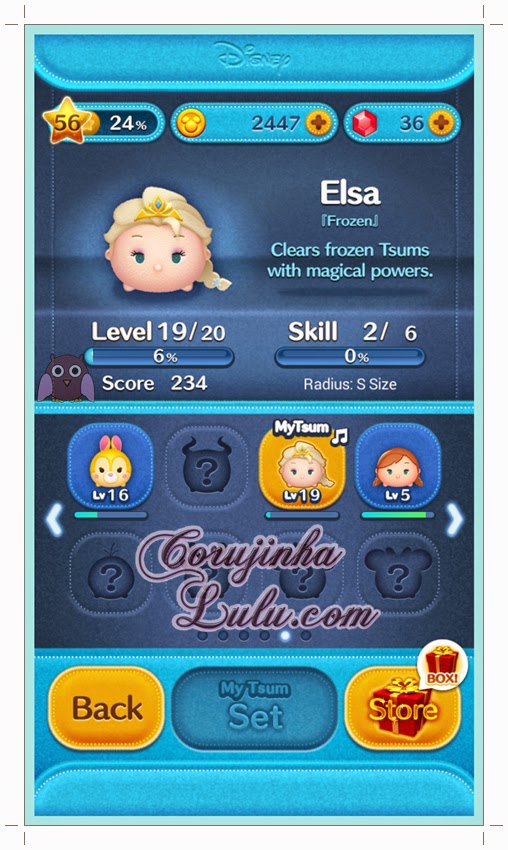 Elsa Frozen game Tsum Tsum disney line app singing elsa let it go
