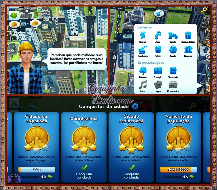 jogo game sim city build it app aplicativo celular android ios