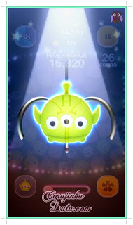 tsum tsum celular aplicativo app bingo cartela 4 mission tarefa missão alien toy story Screenshot do gameplay | ©CorujinhaLulu.com