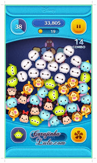 tsum tsum celular aplicativo app bingo cartela 4 mission tarefa missão alien toy story baymax big hero Screenshot do gameplay | ©CorujinhaLulu.com