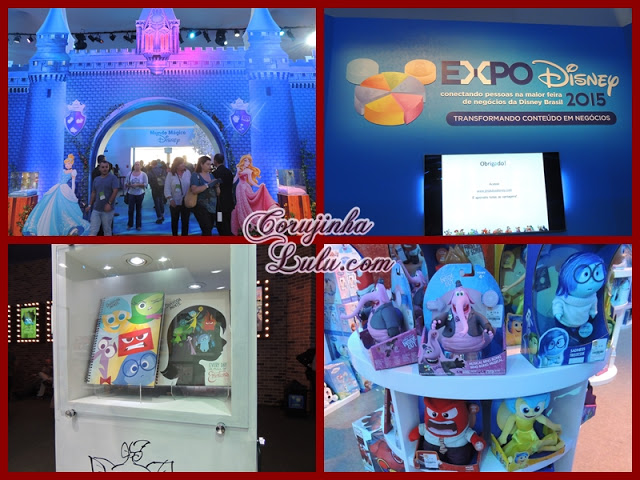 Expo Disney 2015 divertida mente princesas decoração loja brinquedos pelúcia cadernos | ©CorujinhaLulu.com