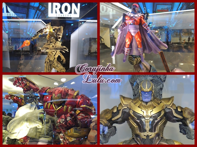 Expo Disney 2015 decoração iron studios marvel magneton esculturas hulk homeme de ferro groot avengers x-man guardiões da galáxia| ©CorujinhaLulu.com