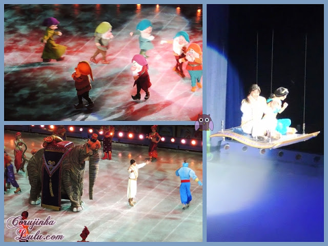 disney on ice tesouros disney 2015 Branca de Neve e os Sete Anões dunga mestre zangado feliz dengoso atchim soneca Aladdin jasmin gênio tapete mágico abu | ©CorujinhaLulu.com