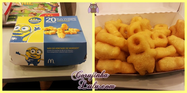 Batata Frita no formato dos Minions meu malvado favorito mc donalds donald's filme smile | ©CorujinhaLulu.com