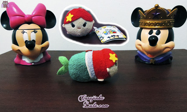 Minha coleção de pelúcias Disney Tsum Tsum + novidade FOM plushes collection mickey minnie bala no alvo sebastião linguado ariel stitch perry dunga | ©CorujinhaLulu.com