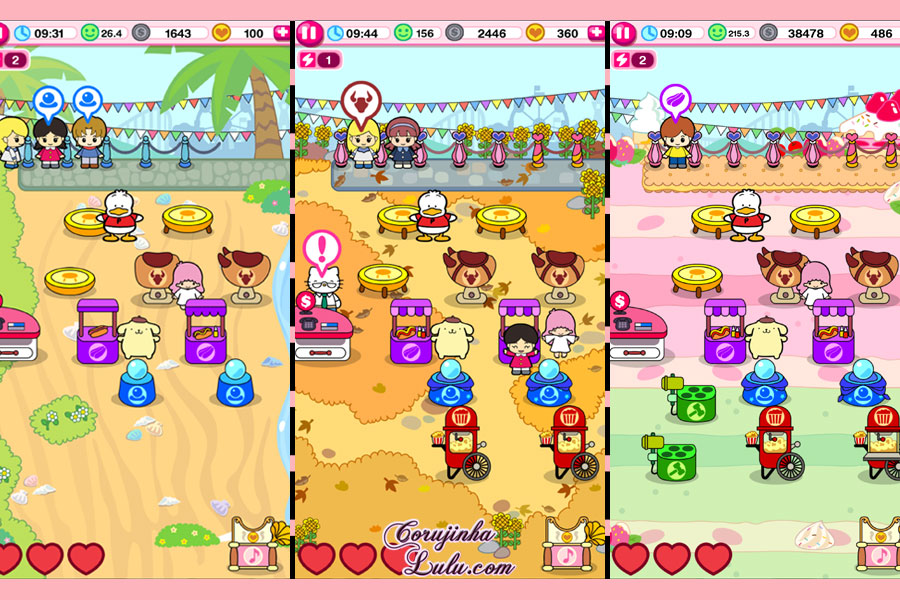 gameplay hello kitty carnival mobile game app sanrio ©corujinhalulu.com