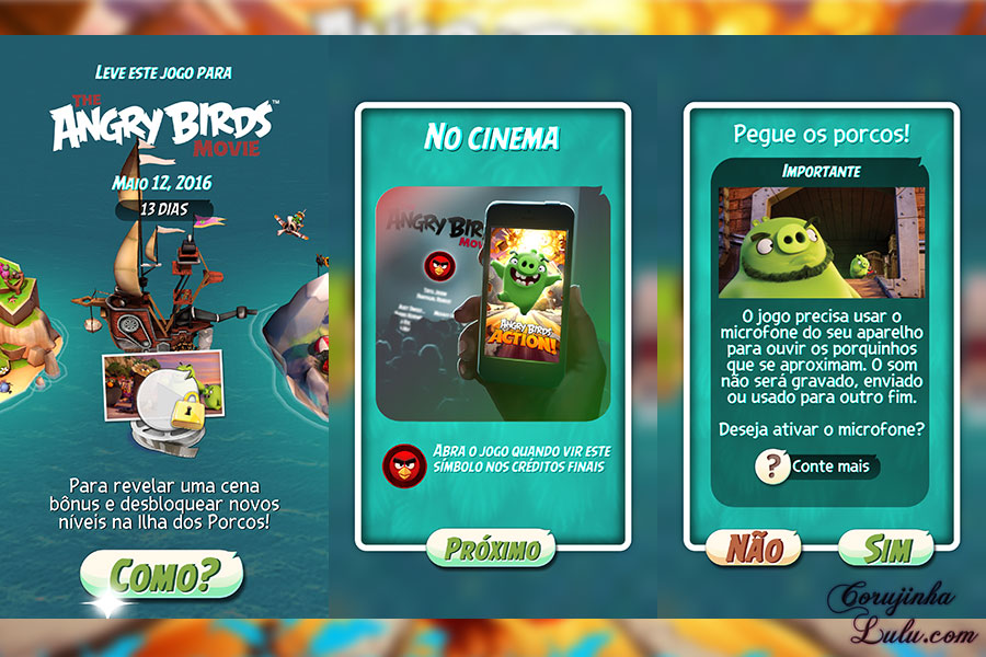 angry birds action gameplay game jogo app celular tablet iphone ipad filme movie  rovio 2016 corujinhalulu aparelho móvel mobile