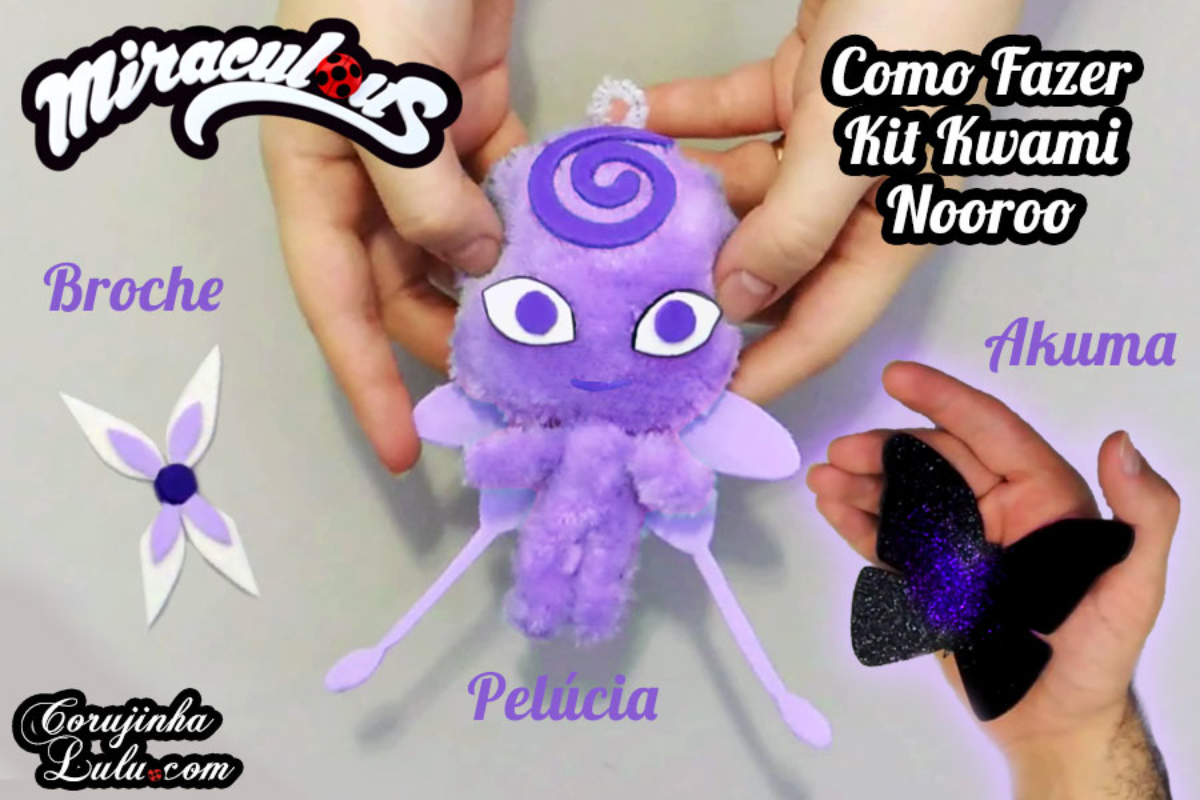 Diy Miraculous Como Fazer Kwami Nooroo Broche do Hawk Moth e