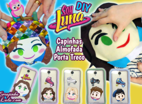 Diy Disney Sou Luna 2: Como Fazer Kit com Almofada + Capinhas Transparentes + Porta Celular / Porta Treco | Corujices da Lu