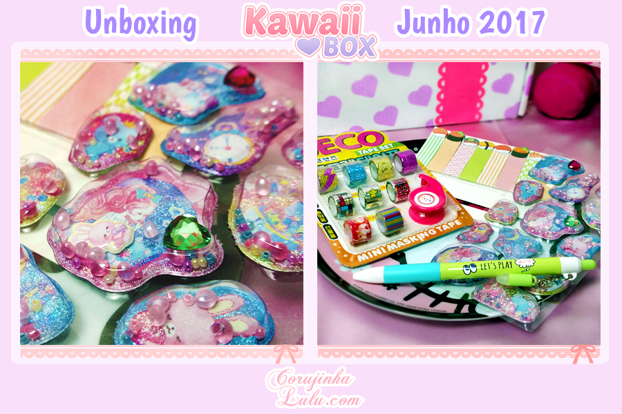 Kawaii Box + Sorteio = Uma caixa surpresa recheada de fofurices japonesas | ©CorujinhaLulu.com comprinhas japão produto cute fofo fofurice fofinho pusheen gudetama sanrio comida tsum tsum disney craft decoração material escolar corujinha lulu corujinhalulu