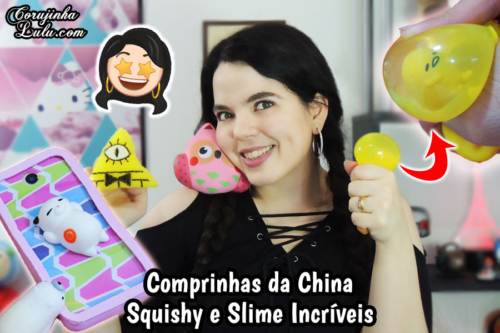 Recebidos / Compras da China – Squishy e Slime Baratos – Promoção Newchic