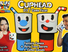 Diy Games – Cuphead – Como Fazer Fantasias para Canecas + Porta Treco Secreto | Corujices da Lu