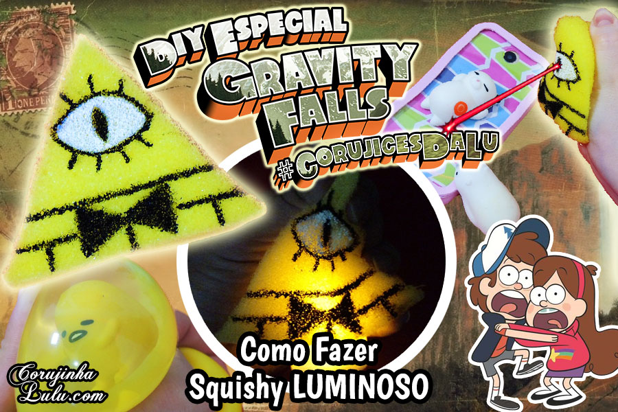 Diy Disney Gravity Falls + Squishy Newchic - Como Fazer Squishy Luminoso - Corujices da Lu | ©CorujinhaLulu.com corujinha lulu corujinhalulu um verão de mistérios faça você mesmo como fazer passo a passo do it yourself manualidades how to luciene sans capinha de celular tablet transparente silicone esponja led pisca pisca download molde grátis gratuito free pattern disney channel brasil