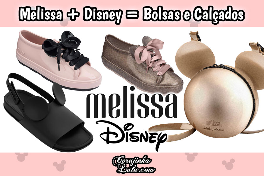 Melissa + Disney = Orelhinhas de Mickey em Bolsas e Calçados | ©CorujinhaLulu.com coleção sandálias tênis bolsa redonda mickey minnie sliper mapping beach slide sandal melissa be mel be moda beleza acessório temático geek