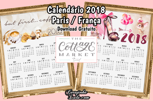 Calendário 2018 Grátis de Paris / França em homenagem a Miraculous Ladybug