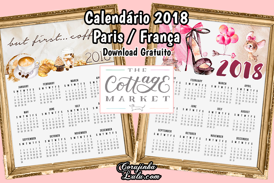 Calendário 2018 Grátis de Paris / França em homenagem a Miraculous Ladybug | ©CorujinhaLulu.com aquarela ilustração pop cultura planner corujinha lulu corujinhalulu aquarela kawaii fofo retrospectiva 2017 melhores séries