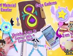 Diy Disney – Star Vs As Forças do Mal 3 – Como Fazer Material Escolar Livro de Feitiços + Varinha da Star Butterfly 2 em 1 + Marco | Corujices Da Lu