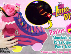 Diy Disney Sou Luna 3 – Como Fazer Patins da Luna de Almofada Porta Treco | Corujices da Lu