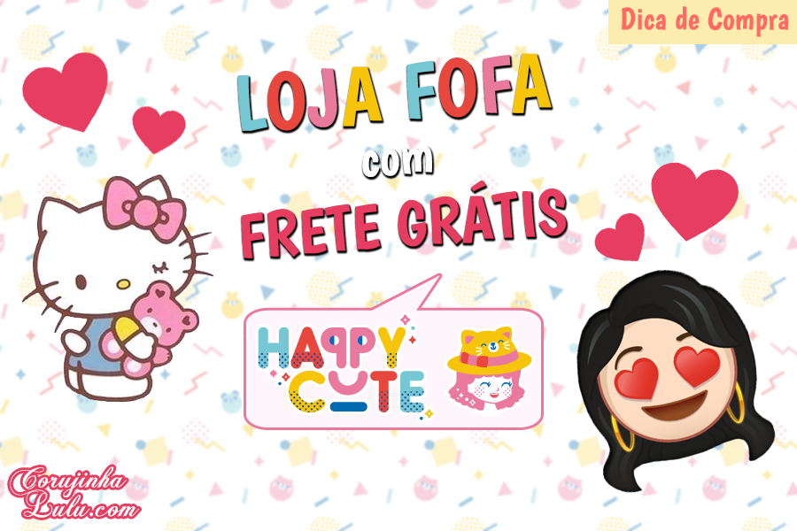 Happy Cute Shop - mais uma Loja Super Kawaii com Frete Grátis | ©CorujinhaLulu.com corujinha lulu corujinhalulu blippo kawaii shop loja coreana oriental produtos fofos japoneses japão japonês brasil importado importar de graça