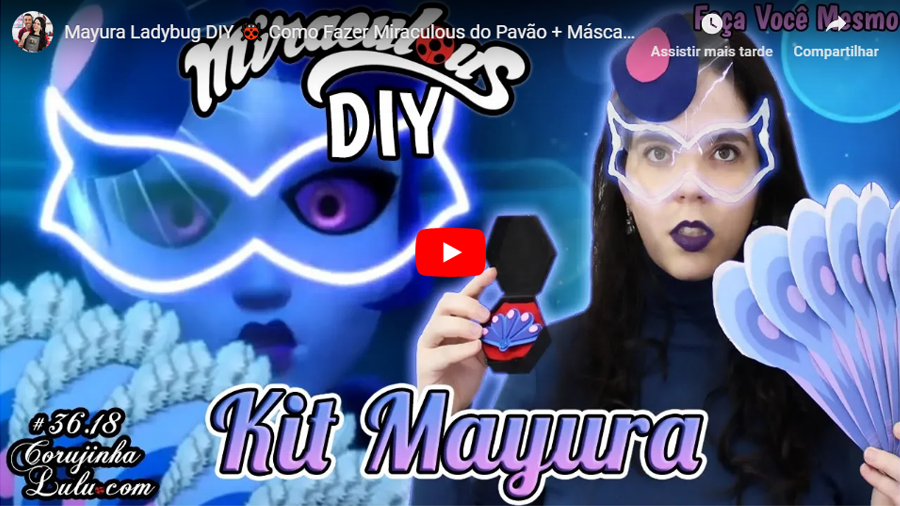 Assistir Miraculous Ladybug em português: Mayura Ladybug DIY 🐞 Como Fazer Miraculous do Pavão + Máscara + Leque + Acessório