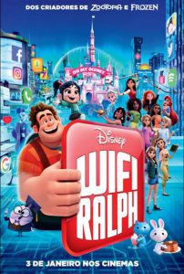 Poster nacional do filme WiFi Ralph Quebrando a Internet / Ralph Breaks the Internet pt-br brasil brazil corujinhalulu