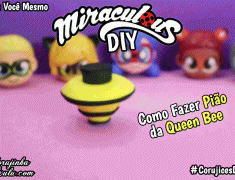 Diy Fantasia infantil (ou adulto) da Queen Bee – Como Fazer Pião que gira de verdade | Corujices da Lu Miraculous Ladybug 3 temporada