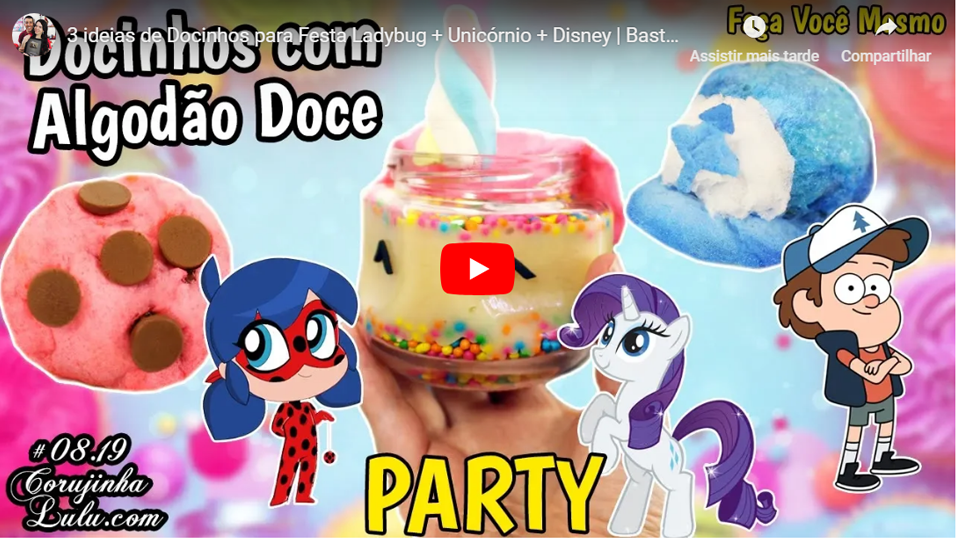 Assistir 3 ideias de Docinhos para Festa Ladybug + Unicórnio + Disney | Bastidores Receita De Bico Cheio | Corujinha Lulu | © CorujinhaLulu.com corujinhalulu #debicocheio