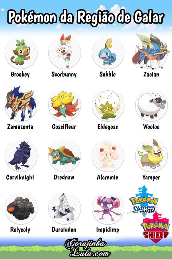 Pokédex de Pokémon Sword e Shield: todos os Pokémon da região de